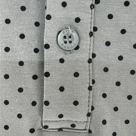 BYLT Polo Shirt Mens Size 2XL Gray Polka Dot Golf Casual Short Sleeve Stretch - Picture 4 of 16